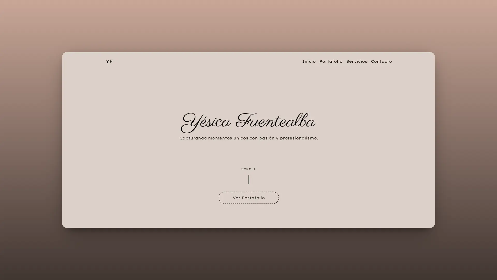 Vista previa de YF Portfolio | Sitio Web Personal